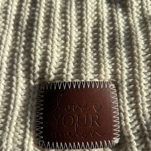 Love Your Melon Cream Knit Beanie